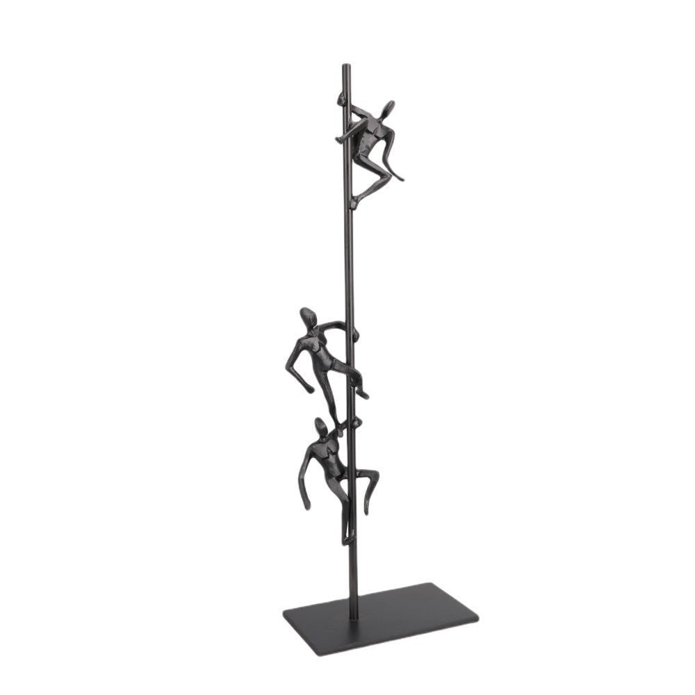 Modern simple iron climbing rod figure ornaments office model house exhibition hall entrance home creative soft decorations