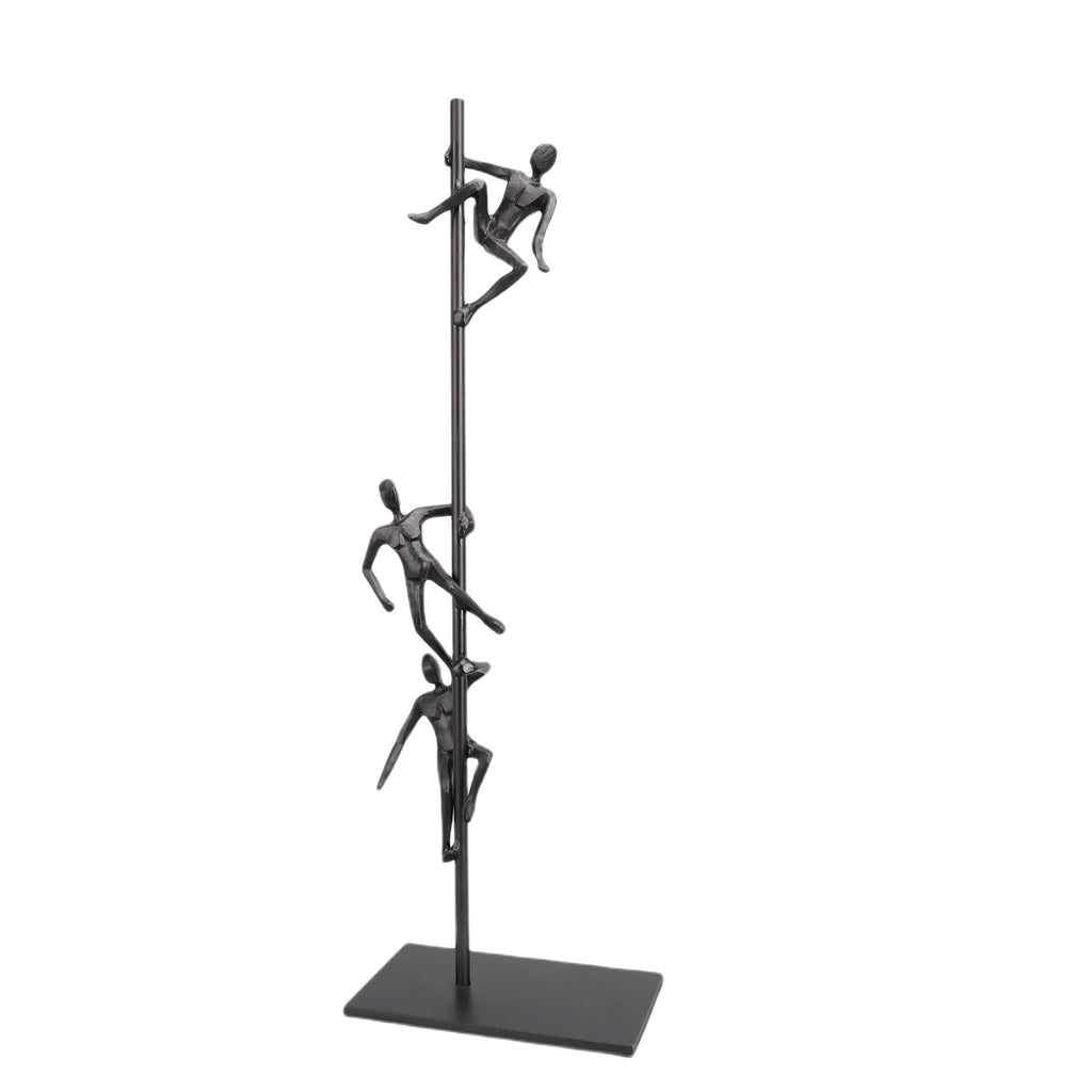 Modern simple iron climbing rod figure ornaments office model house exhibition hall entrance home creative soft decorations